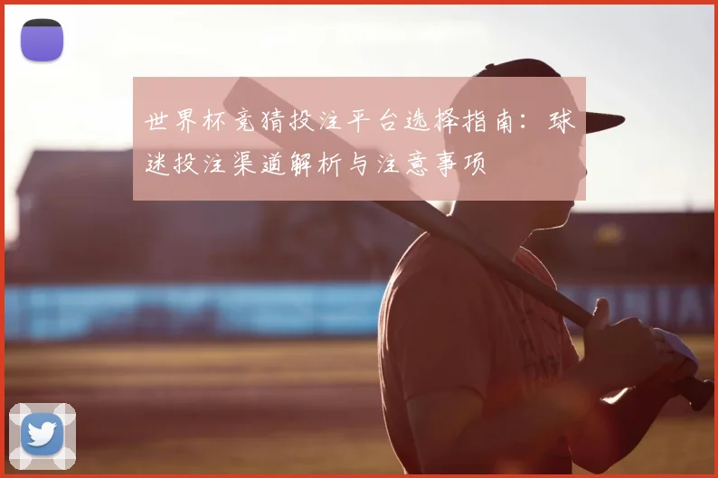 世界杯竞猜投注平台选择指南：球迷投注渠道解析与注意事项